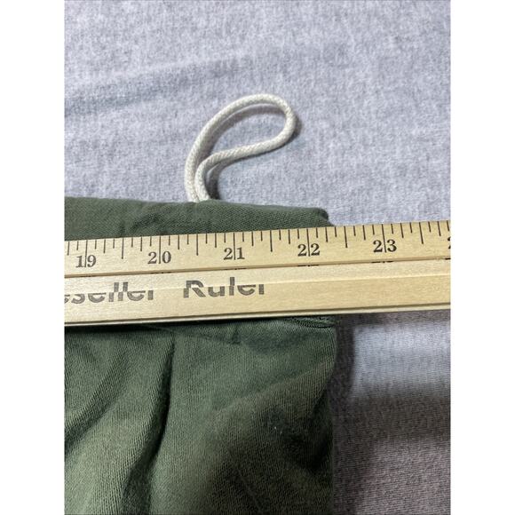 US Army Military Cotton Laundry Bag Sack Draw String Cinch Green USA VINTAGE - Picture 6 of 8